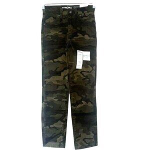 Sonoma Boys Camo Straight-Leg Jeans 7 Slim Flexwear Adjustable Waist Stretch Fab